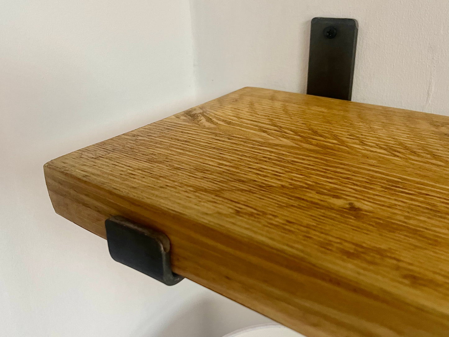 Rustic Timber Shelf With Brackets